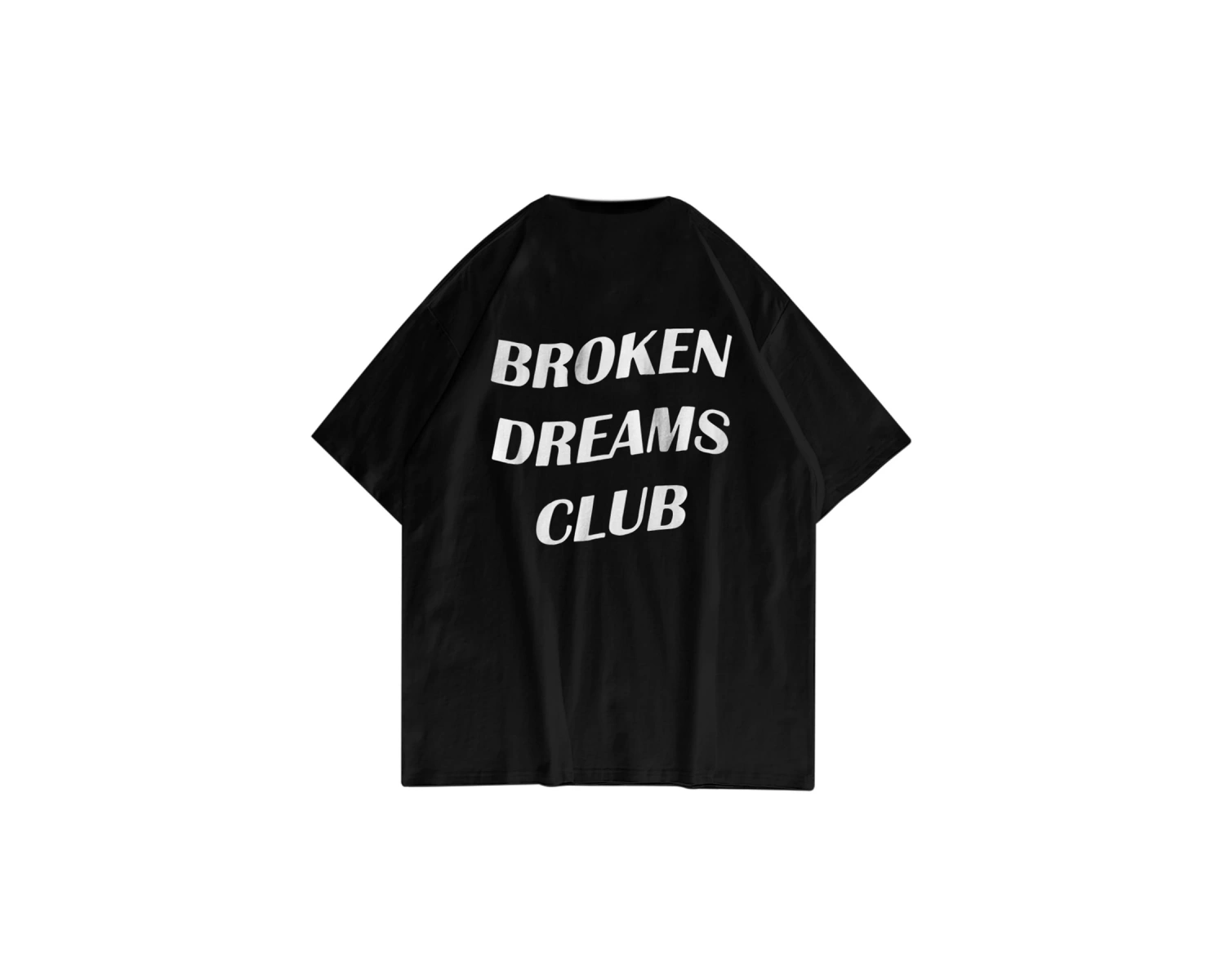 Unisex Broken Dreams Club Siyah Tshirt
