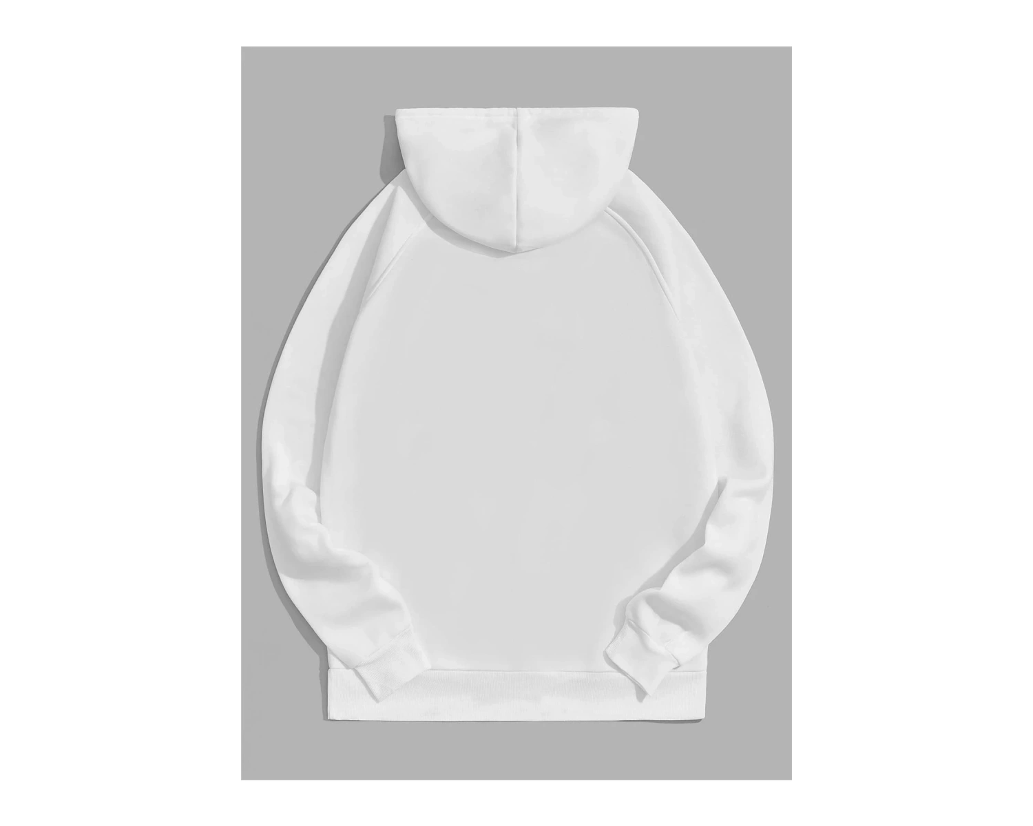 Unisex Brooklyn Baskılı Kapüşonlu Sweatshirt Beyaz