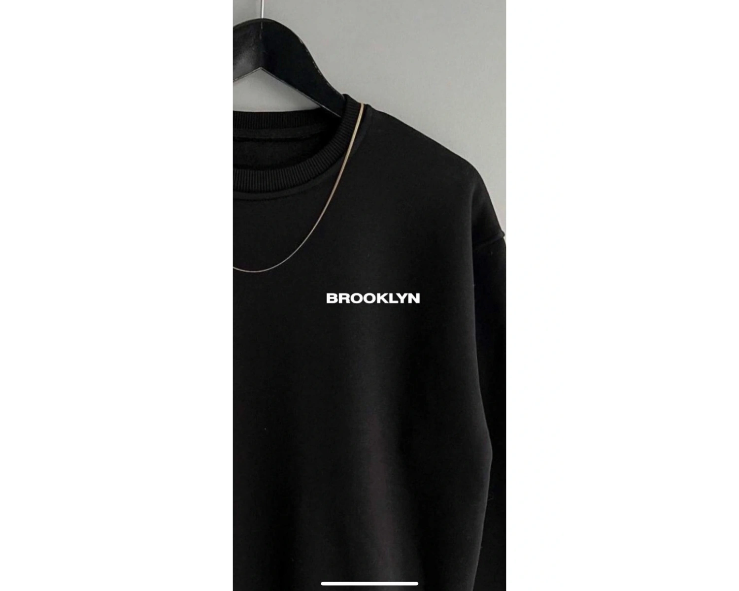 Unisex Brooklyn Yazılı Siyah