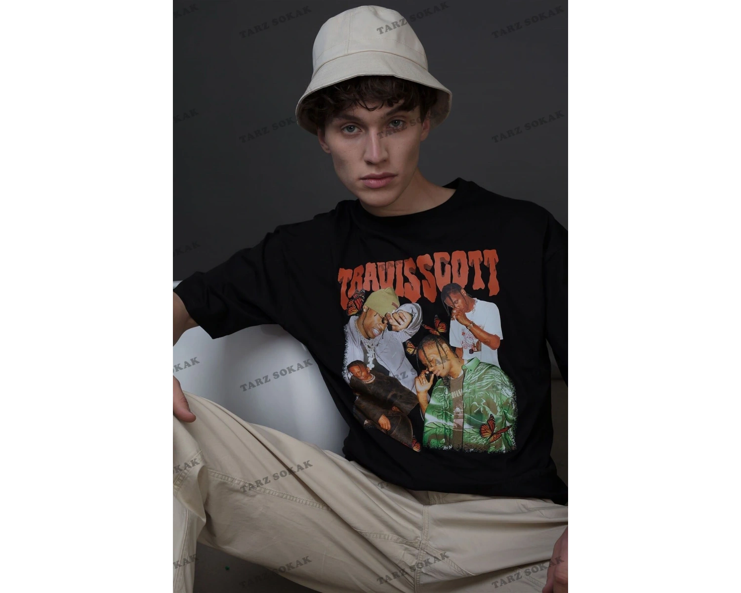 Unisex Butterfly Travis Scott Siyah