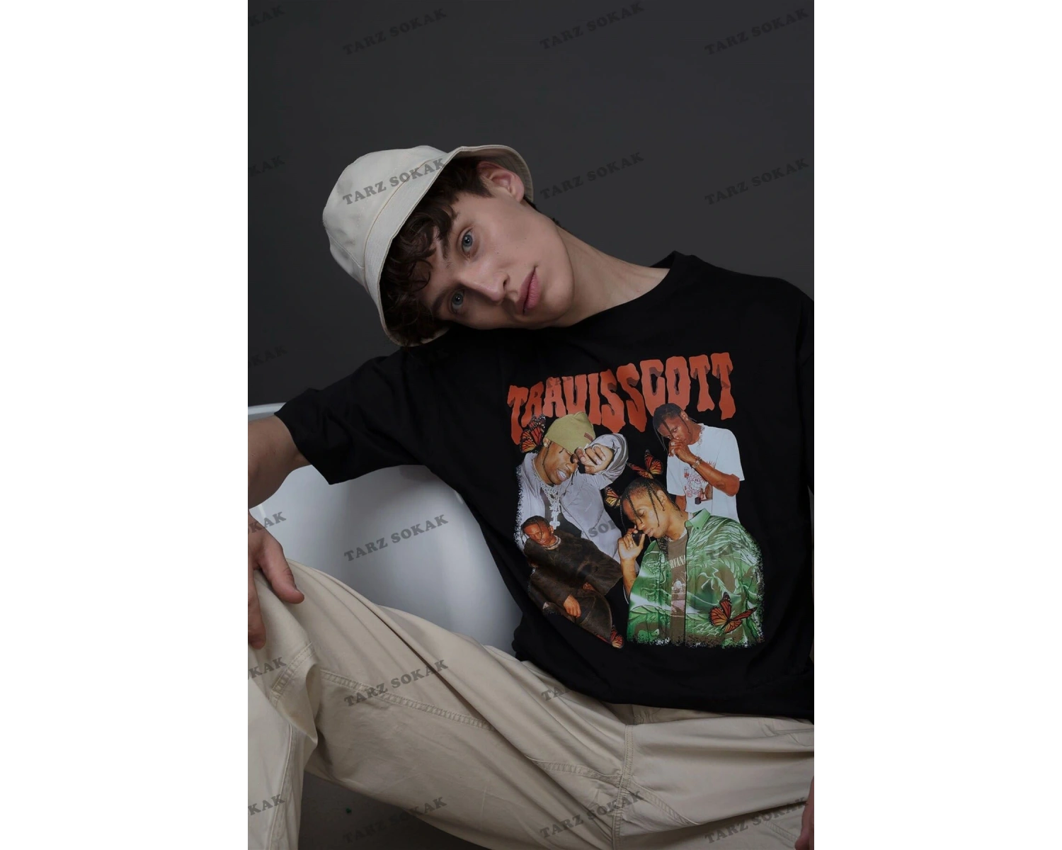 Unisex Butterfly Travis Scott Siyah