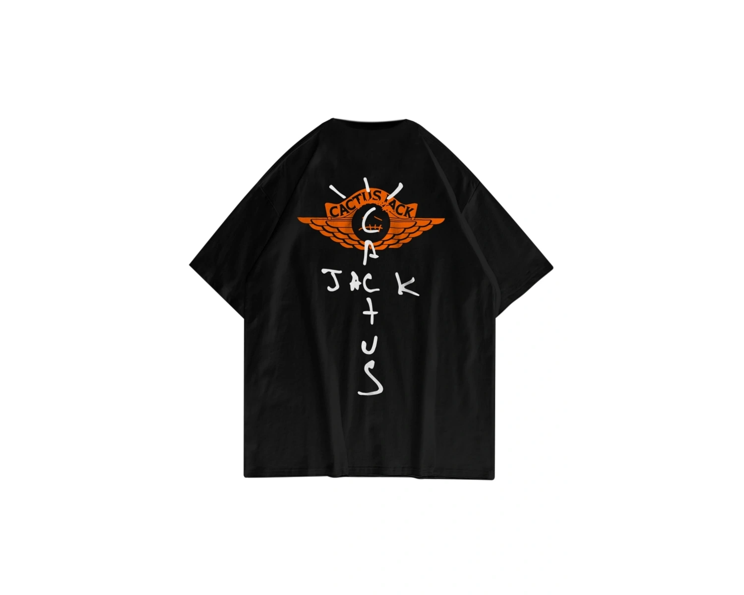 Unisex Cactus Jack 101 Siyah Tshirt