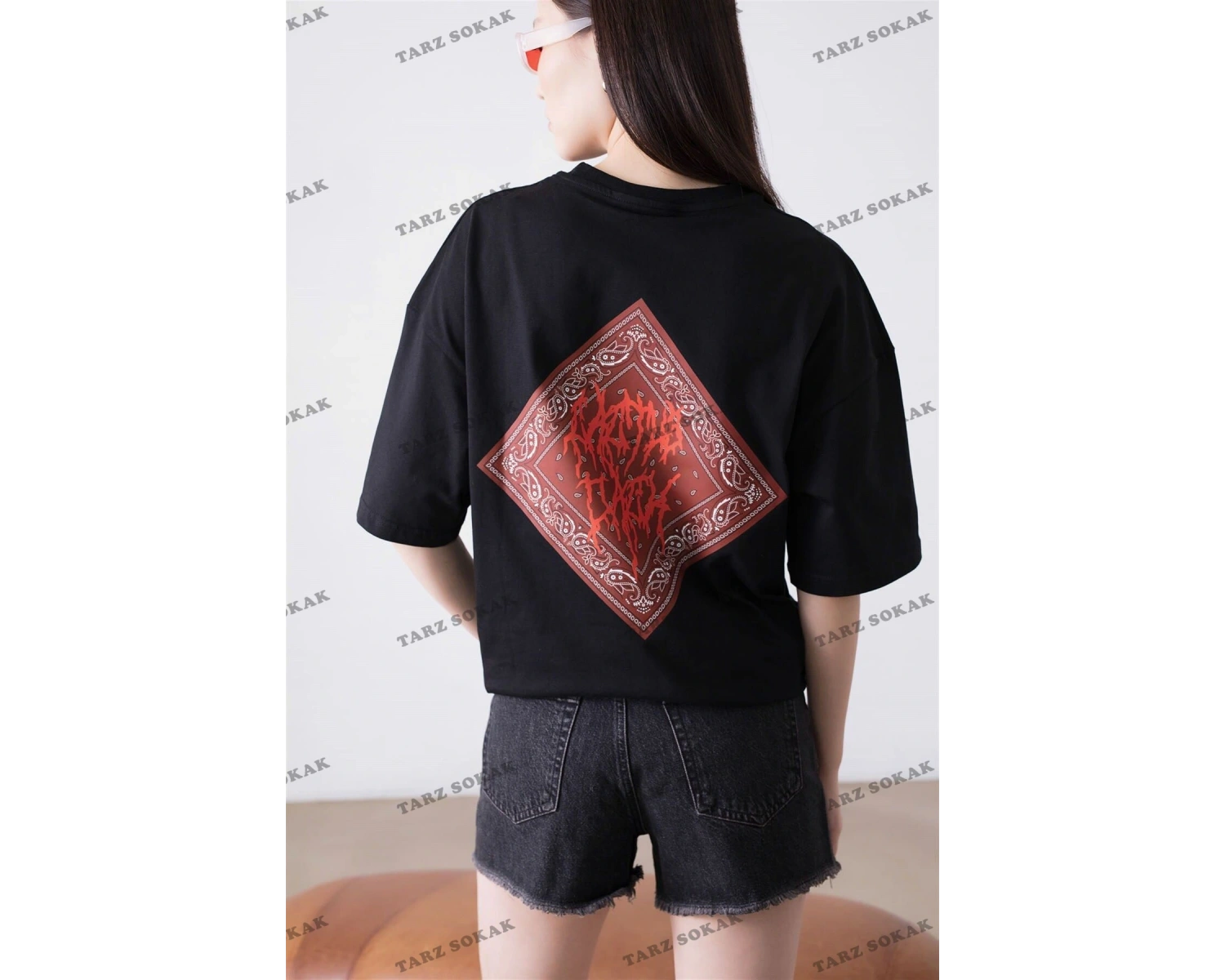 Unisex Cactus Jack Bandana Siyah