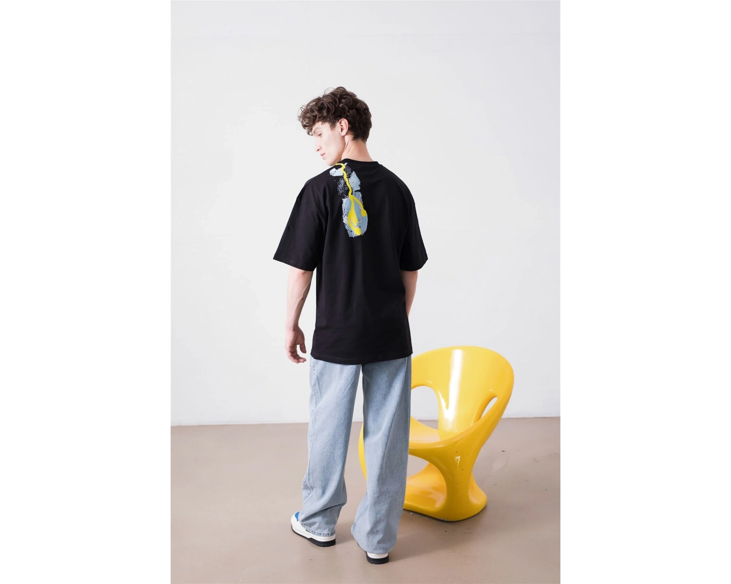 Unisex Cactus Trails Siyah Tshirt