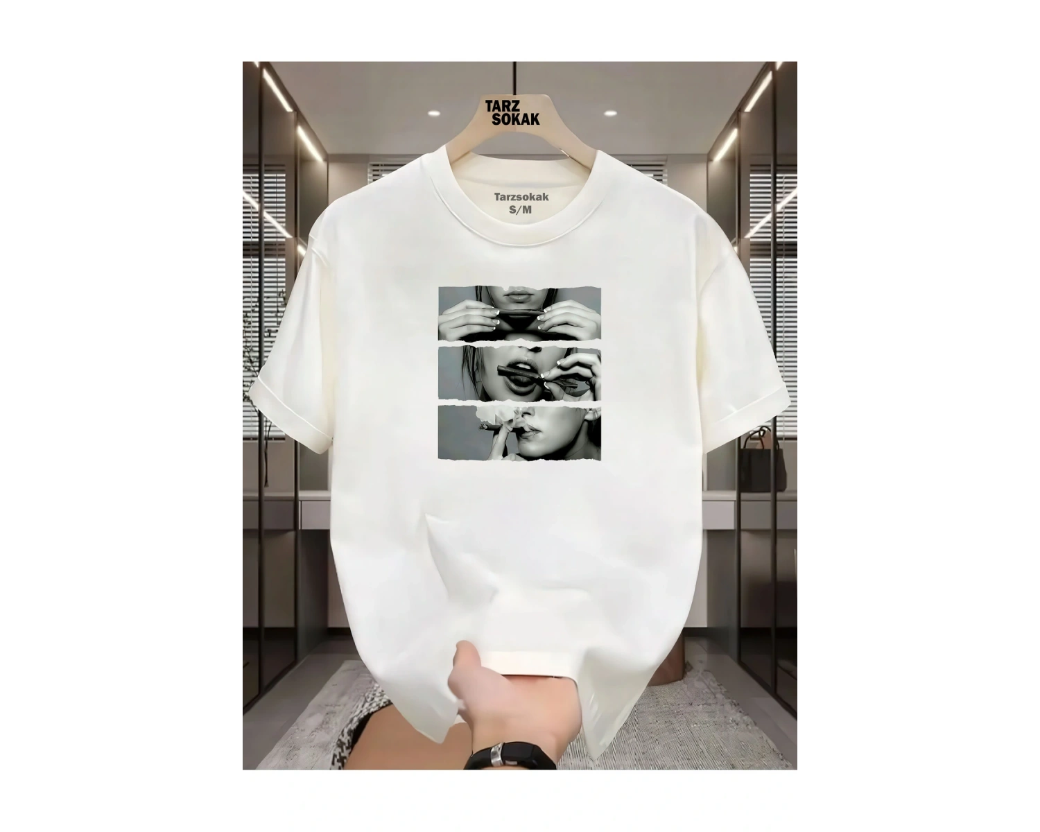 UNİSEX Carzy Lips T-shirt