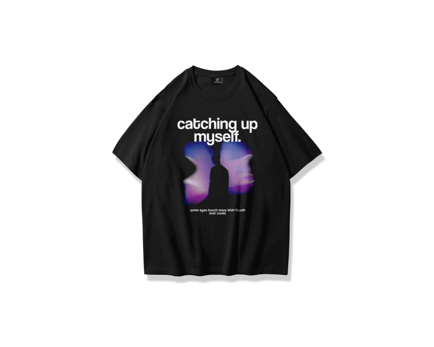Unisex Catching Up Myself Tshirt Siyah