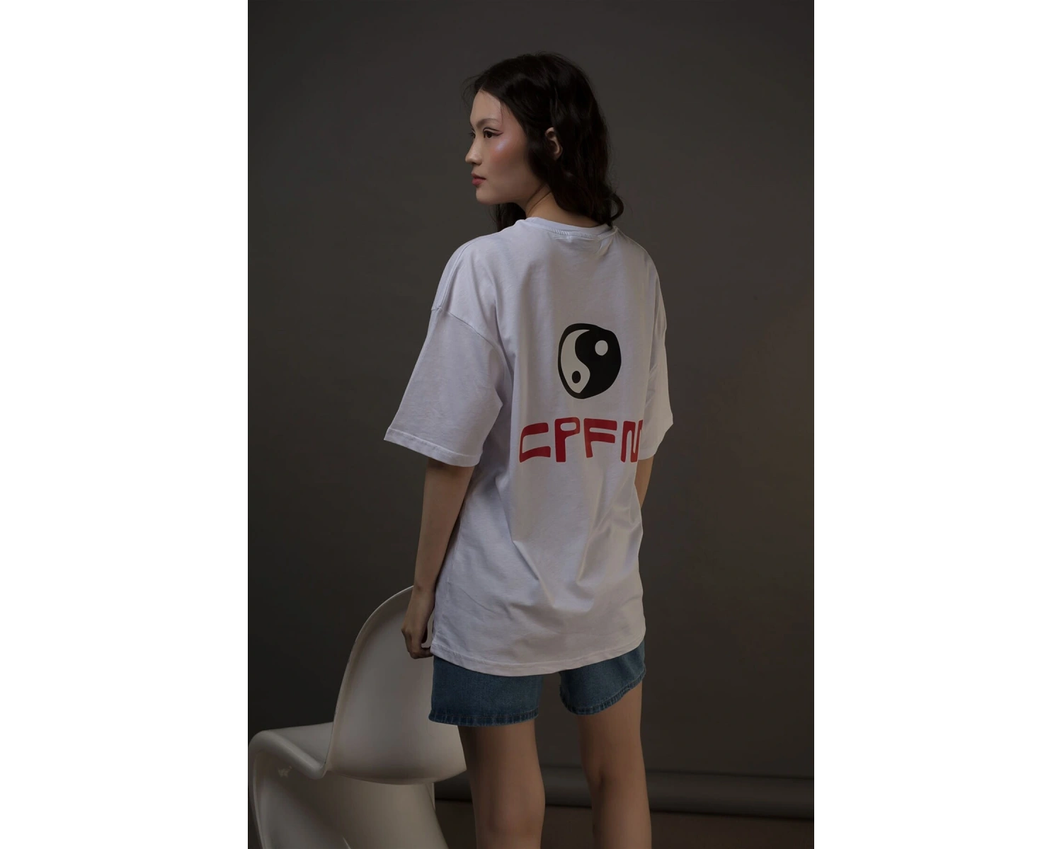 Unisex Cdg Im Ok! Cpfm Beyaz Tshirt