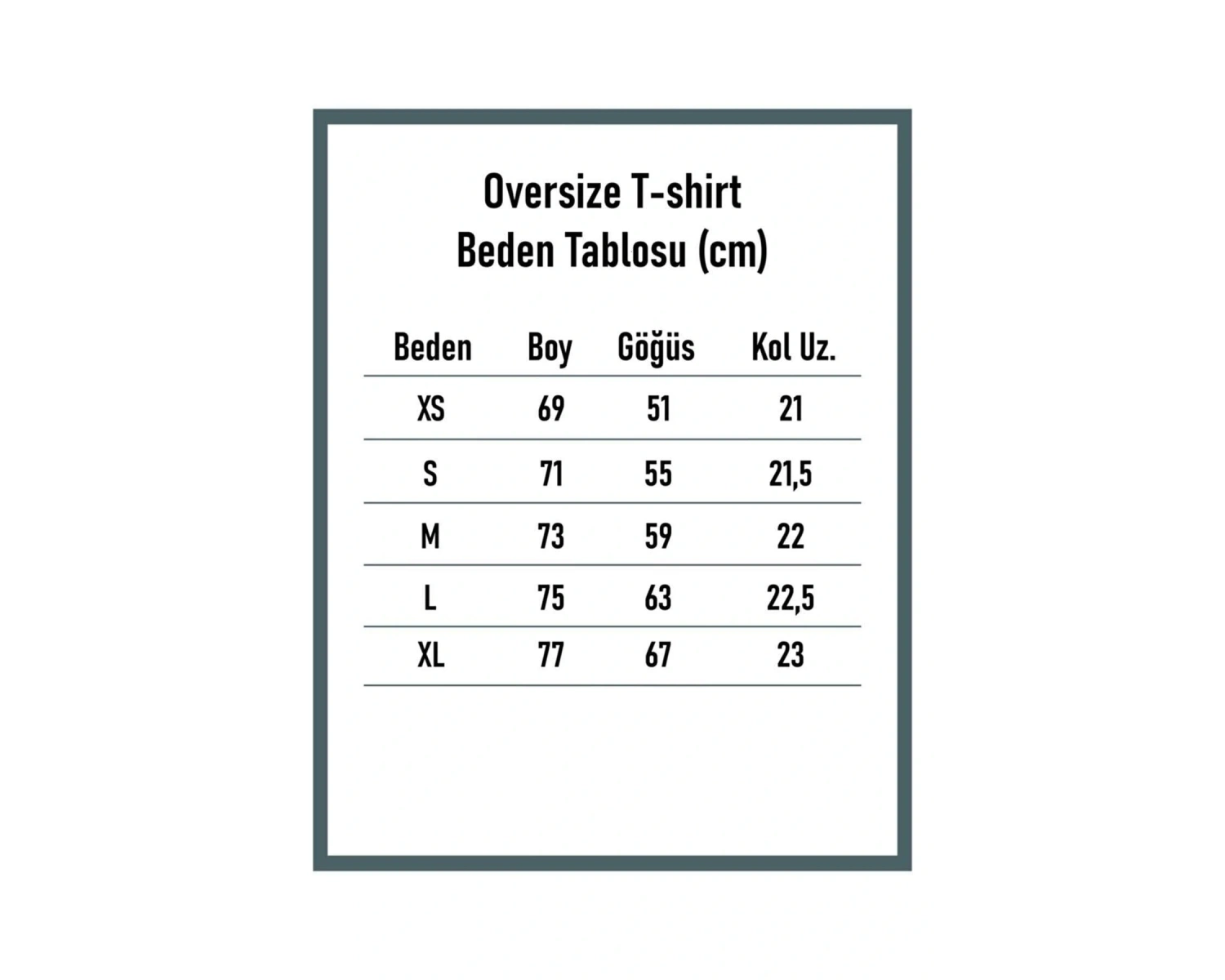 Unisex Challenge Rahat Kesim Oversize