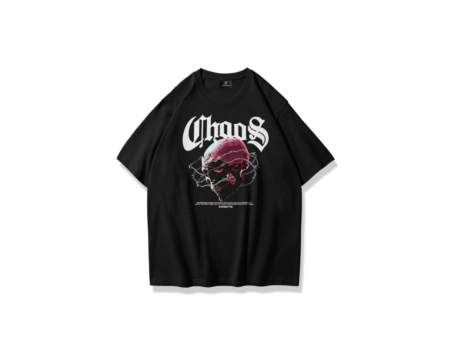 Unisex Chaos Tshirt Siyah