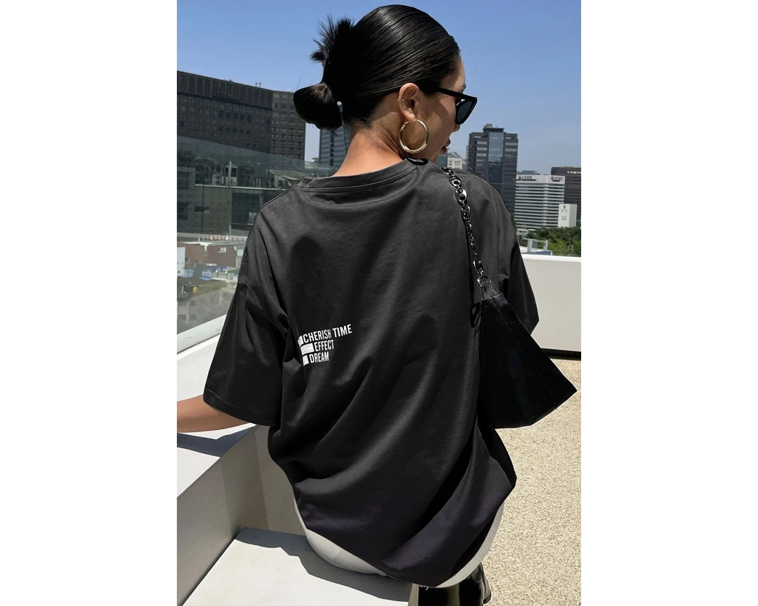 Unisex Cherish Time Effect Dream Baskılı Tasarım