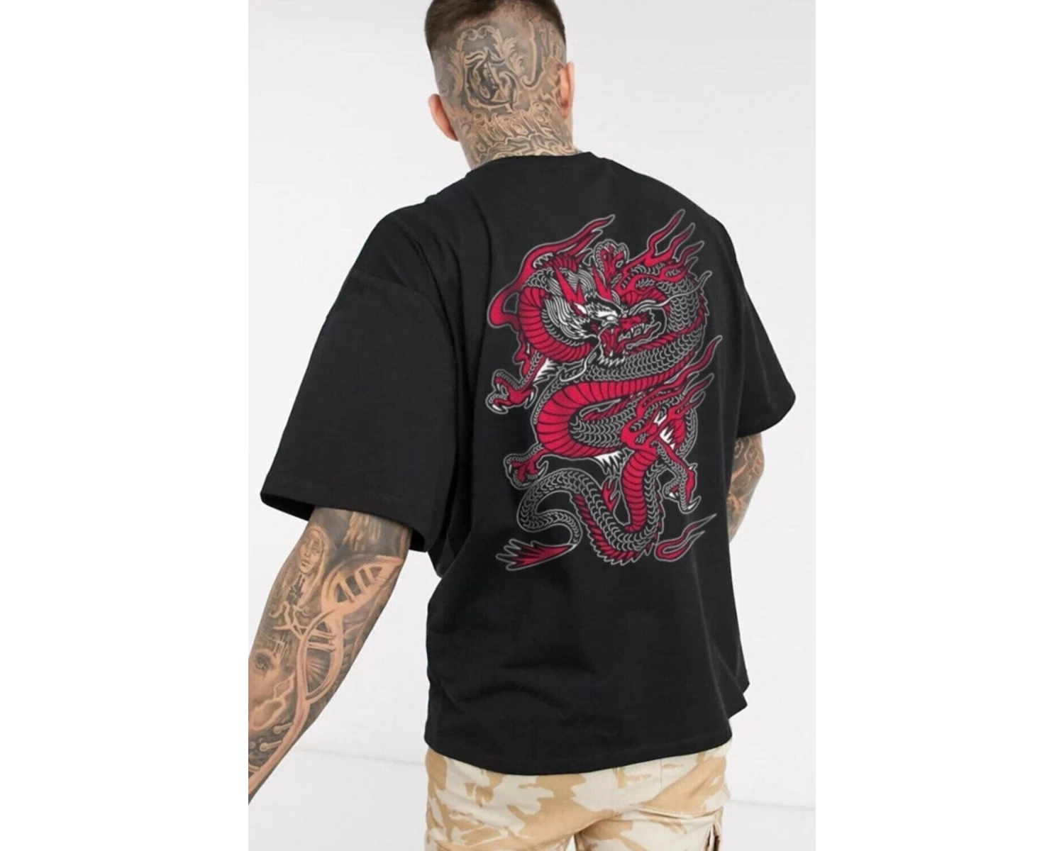 Unisex Chinesebox Baskılı Tshirt