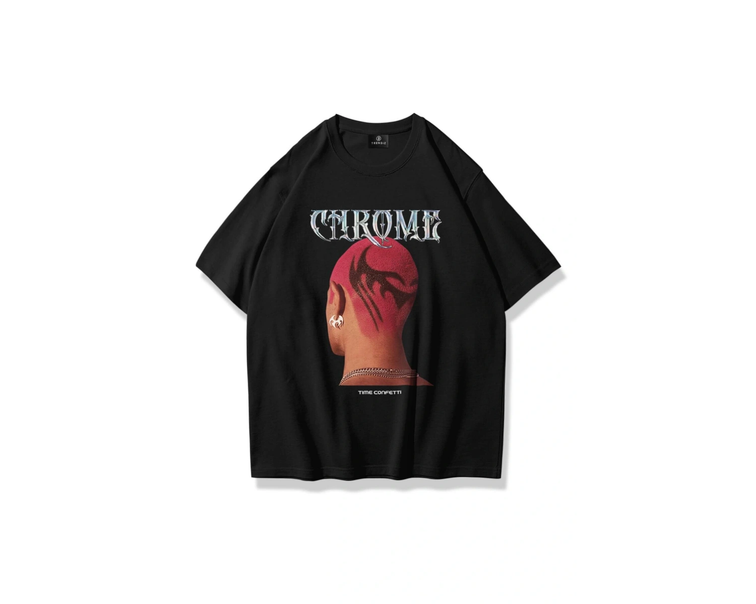 Unisex Chrome Tshirt Siyah