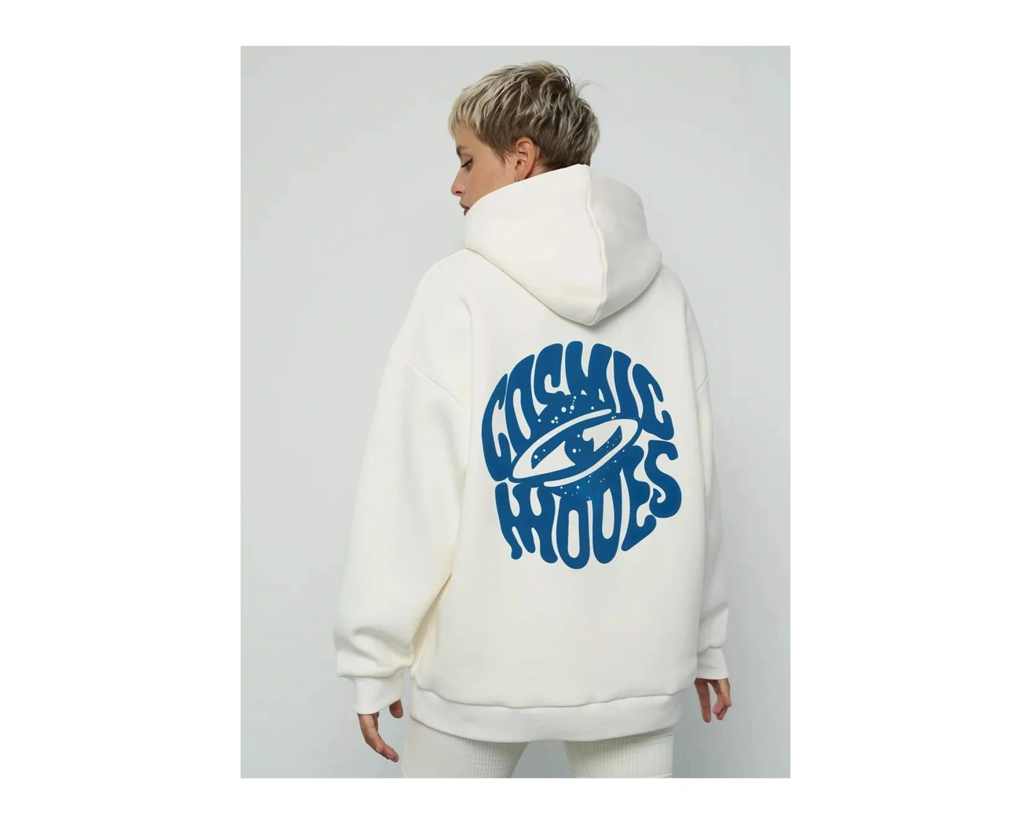 Unisex Cosmic Moves Sweatshirt Beyaz