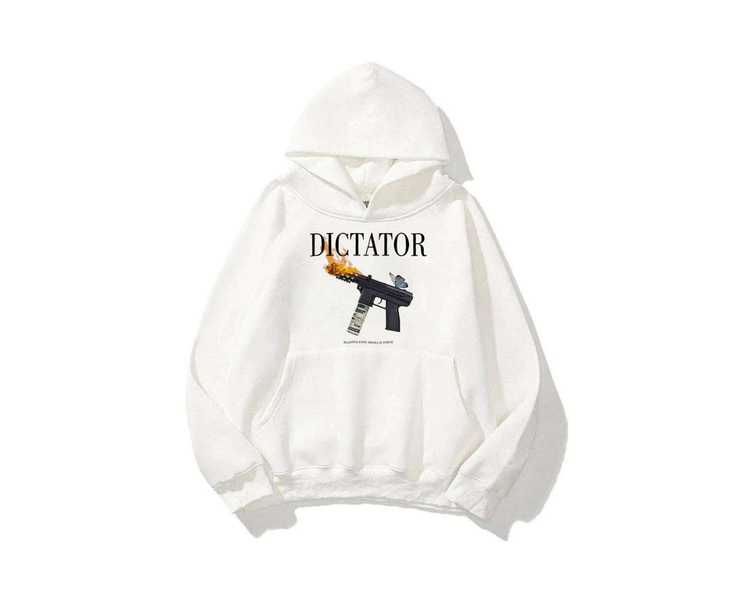 Unisex Dictator Beyaz Sweatshirt