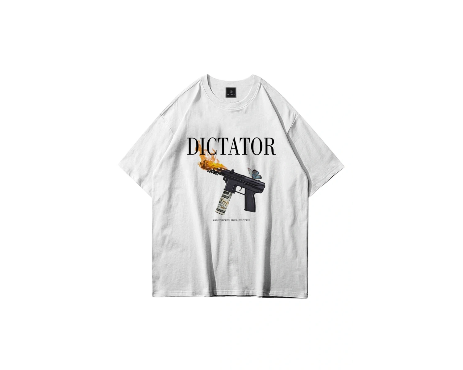 Unisex Dictator Beyaz Tshirt