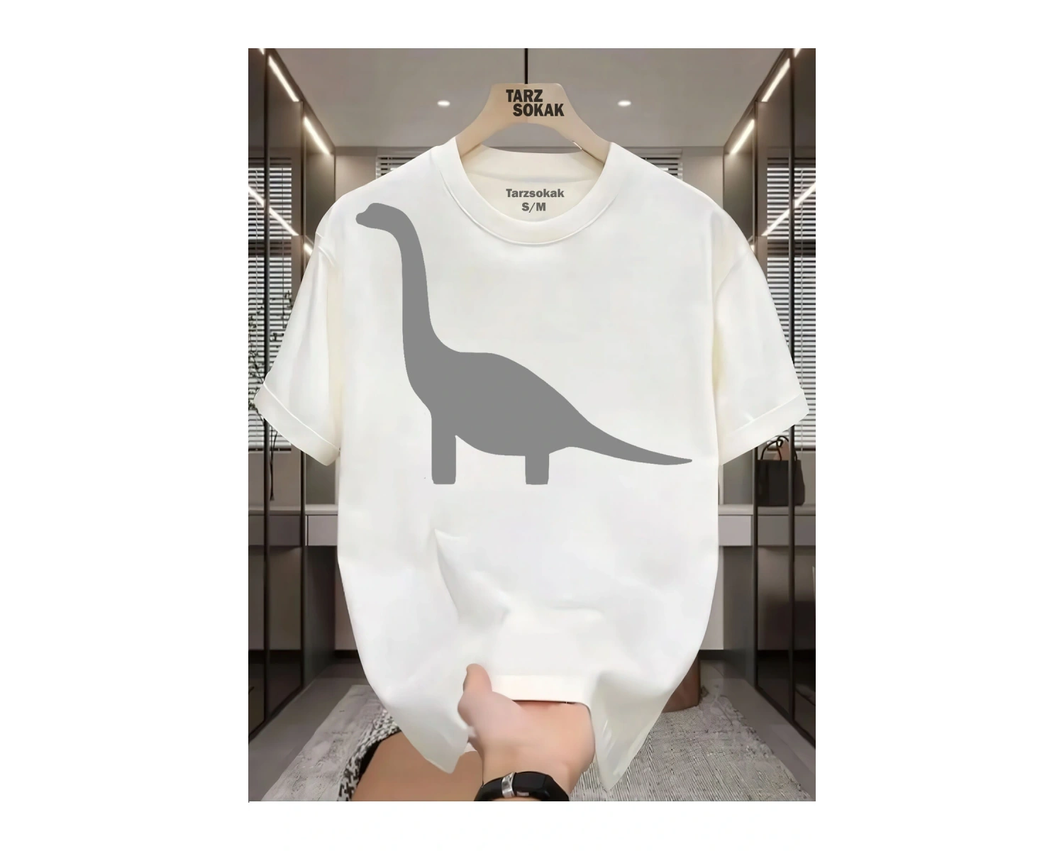 UNİSEX Dino Uzun T-shirt