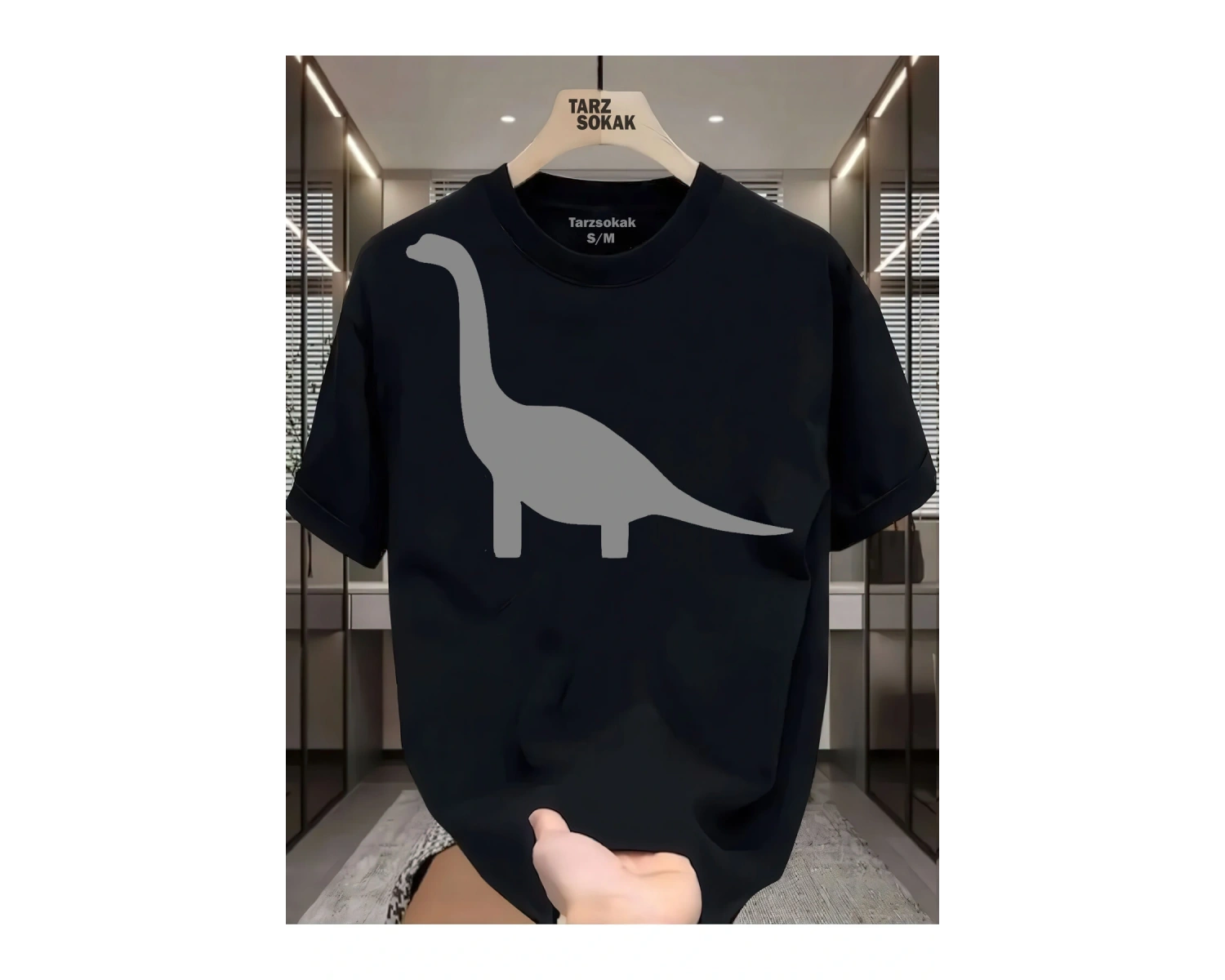 UNİSEX Dino Uzun T-shirt