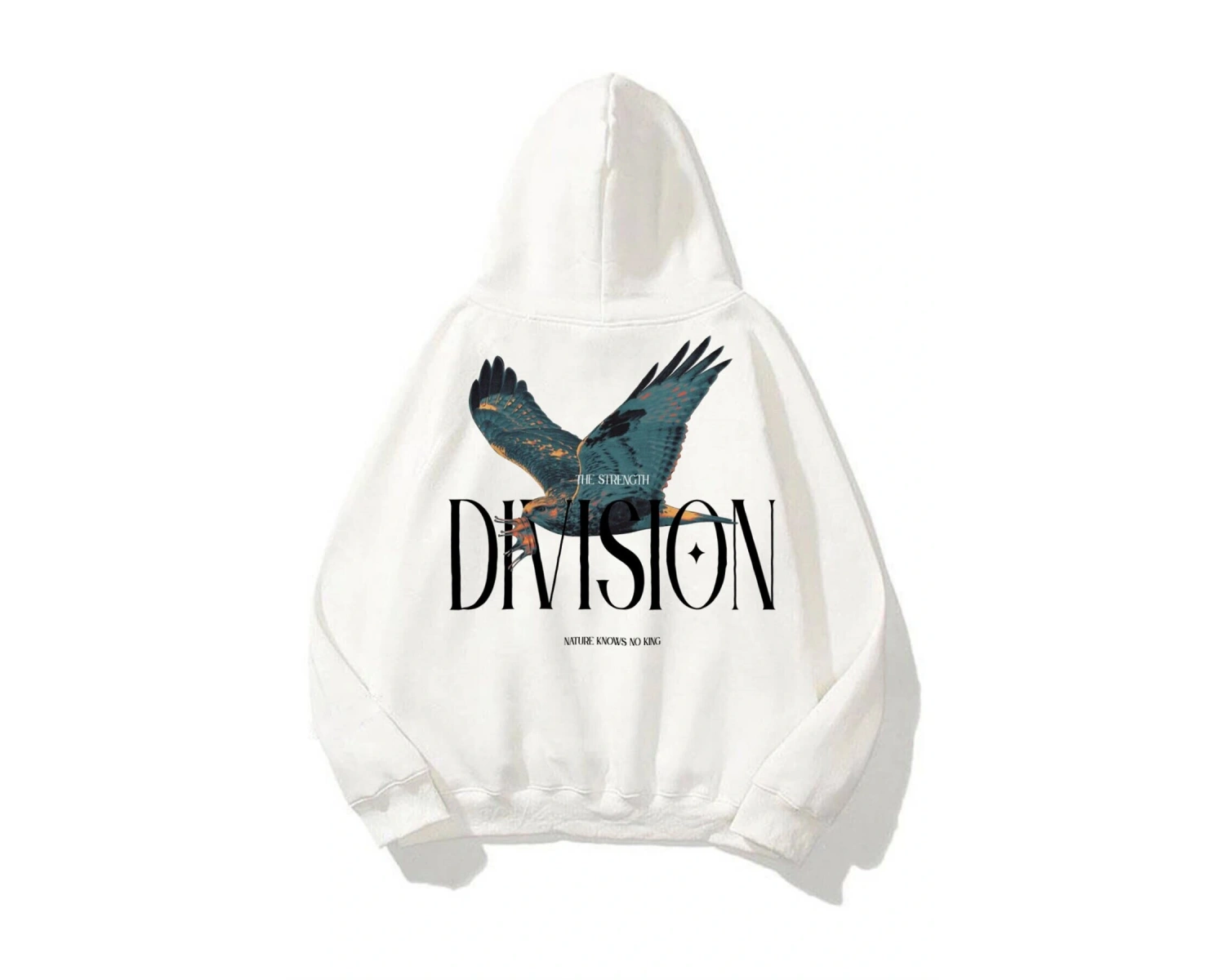 Unisex Division Sweatshirt Hoodie Beyaz