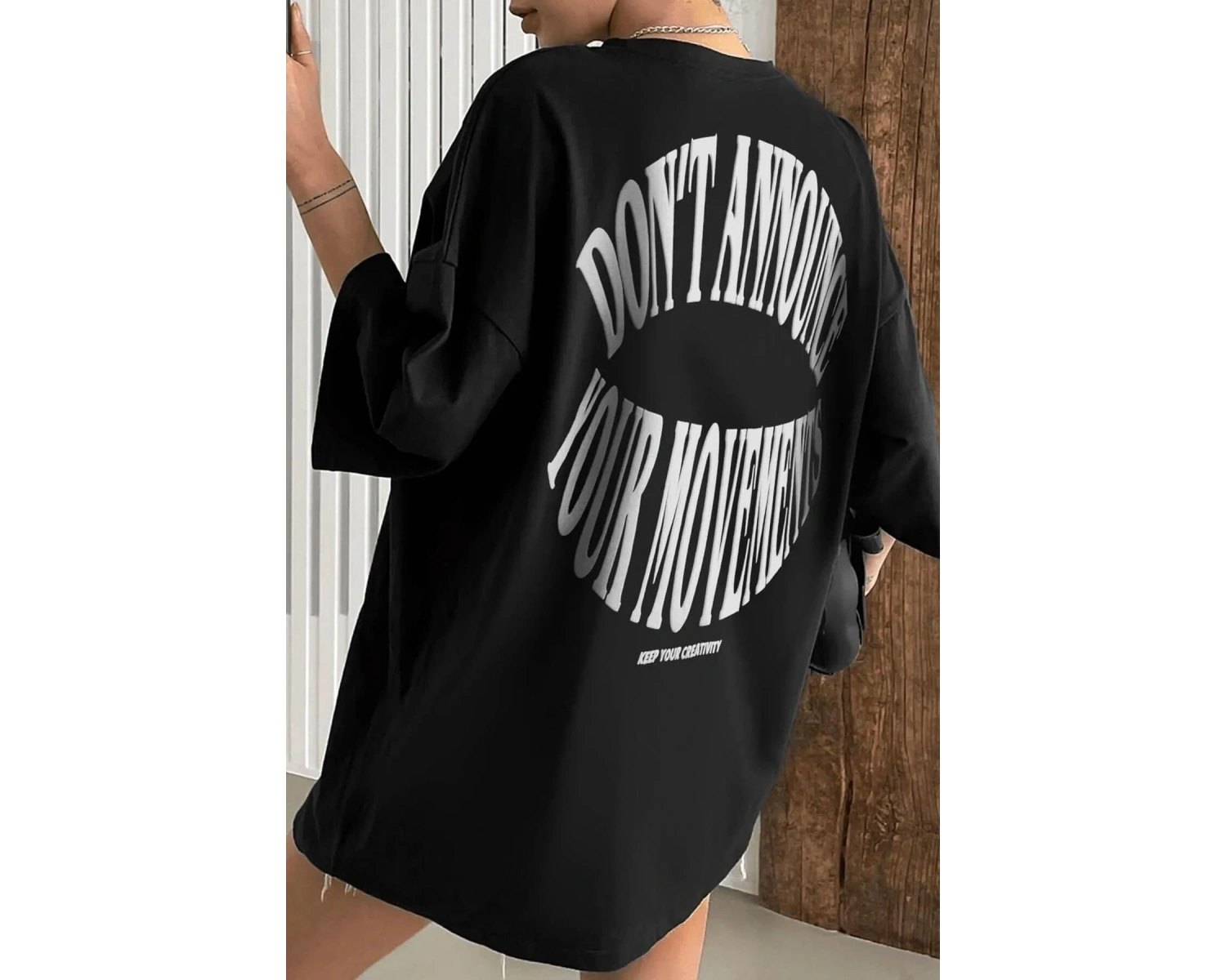 Unisex Dont Baskılı T-shirt