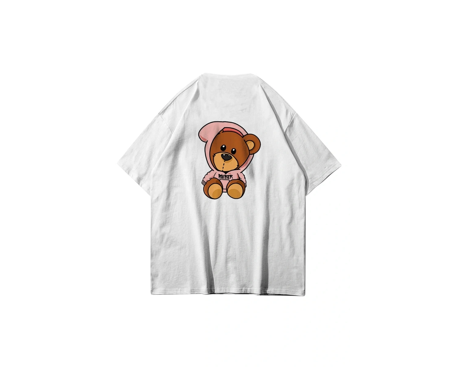 Unisex Drew Bear Beyaz Tshirt
