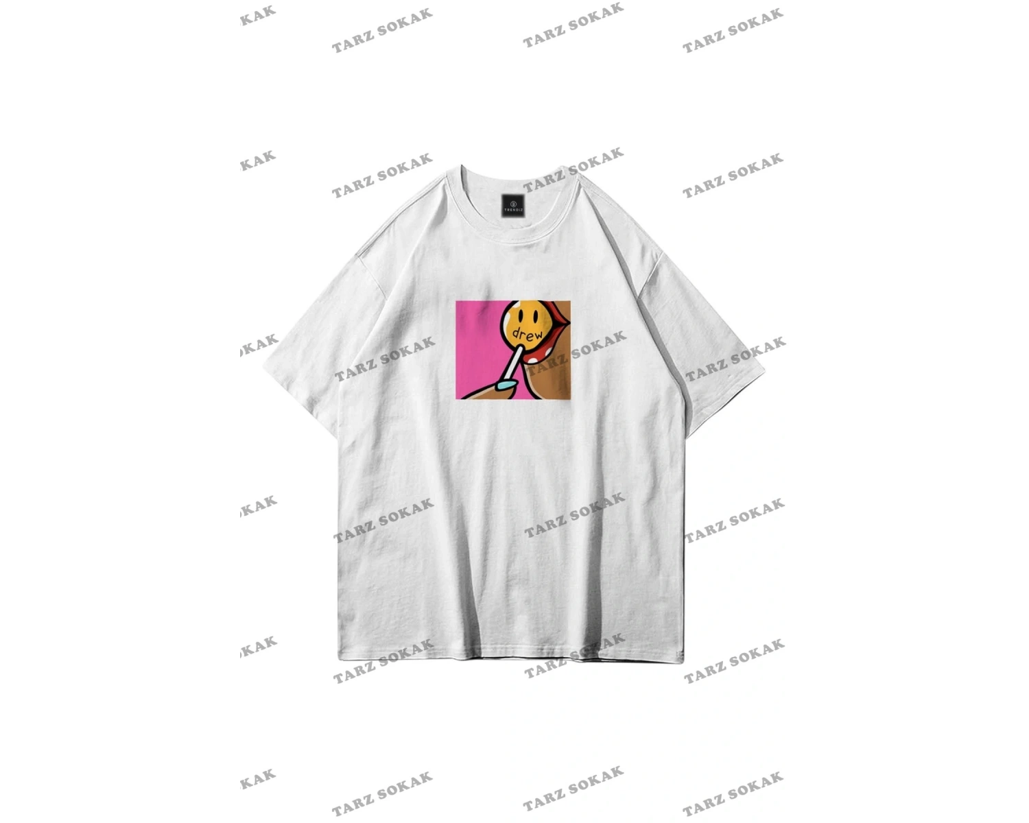 Unisex Drew Lolipop Beyaz Tshirt