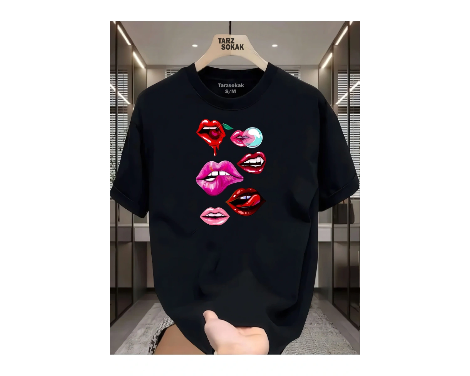 UNİSEX Dudak Lips T-shirt