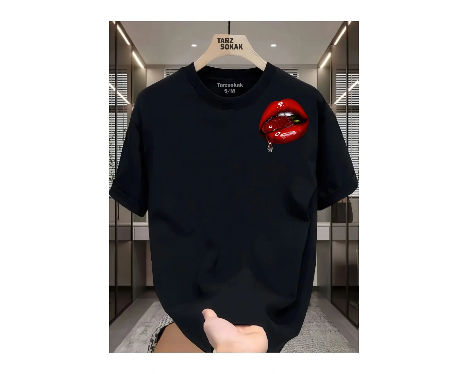 UNİSEX Dudak Lips T-shirt