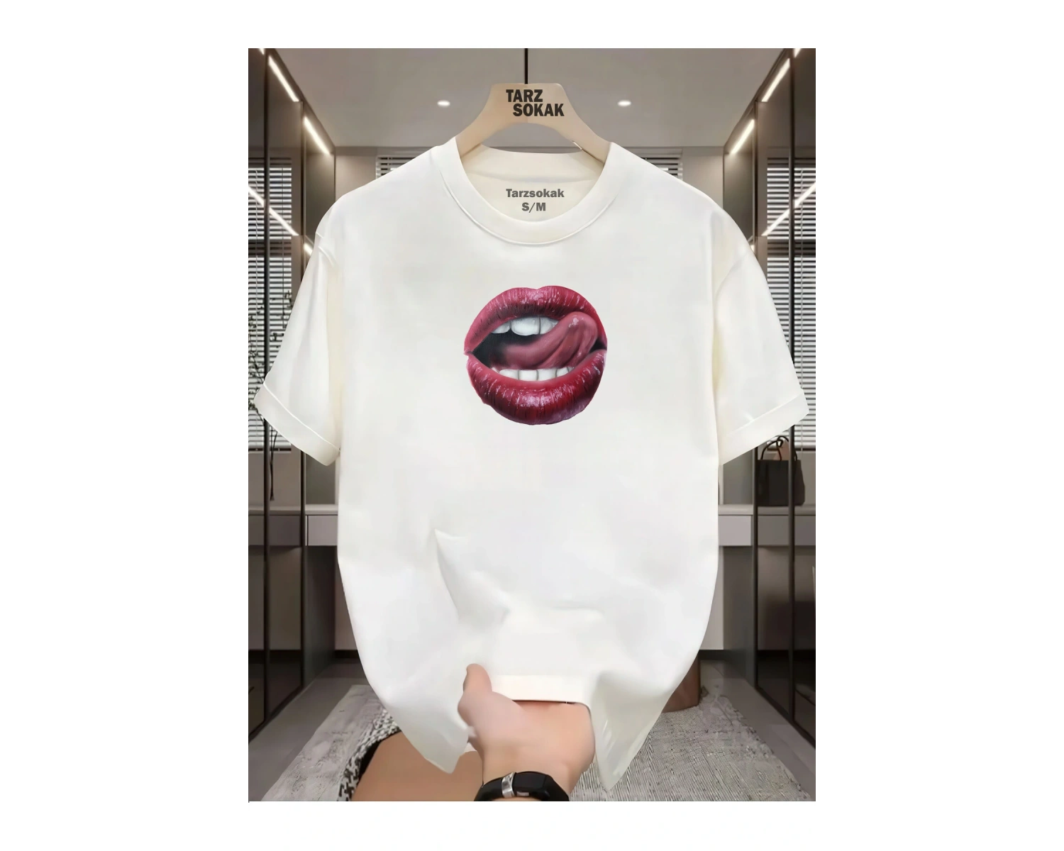 UNİSEX Dudak Lips T-shirt