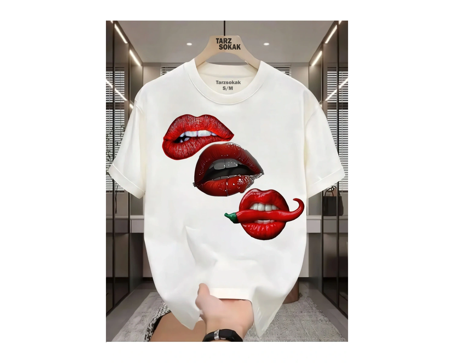 UNİSEX Dudak Lips T-shirt