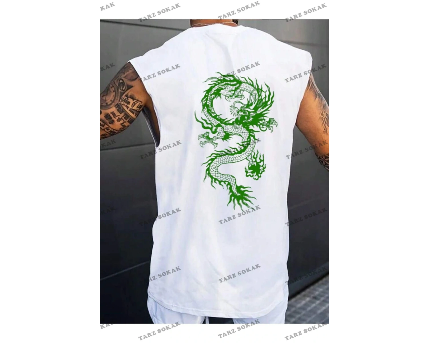 Unisex  EJDER BASKILI OVERSİZE KOLSUZ