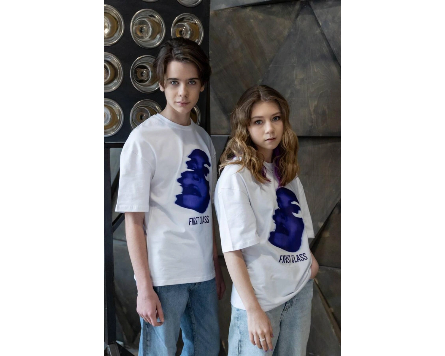 Unisex First Class Beyaz Tshirt