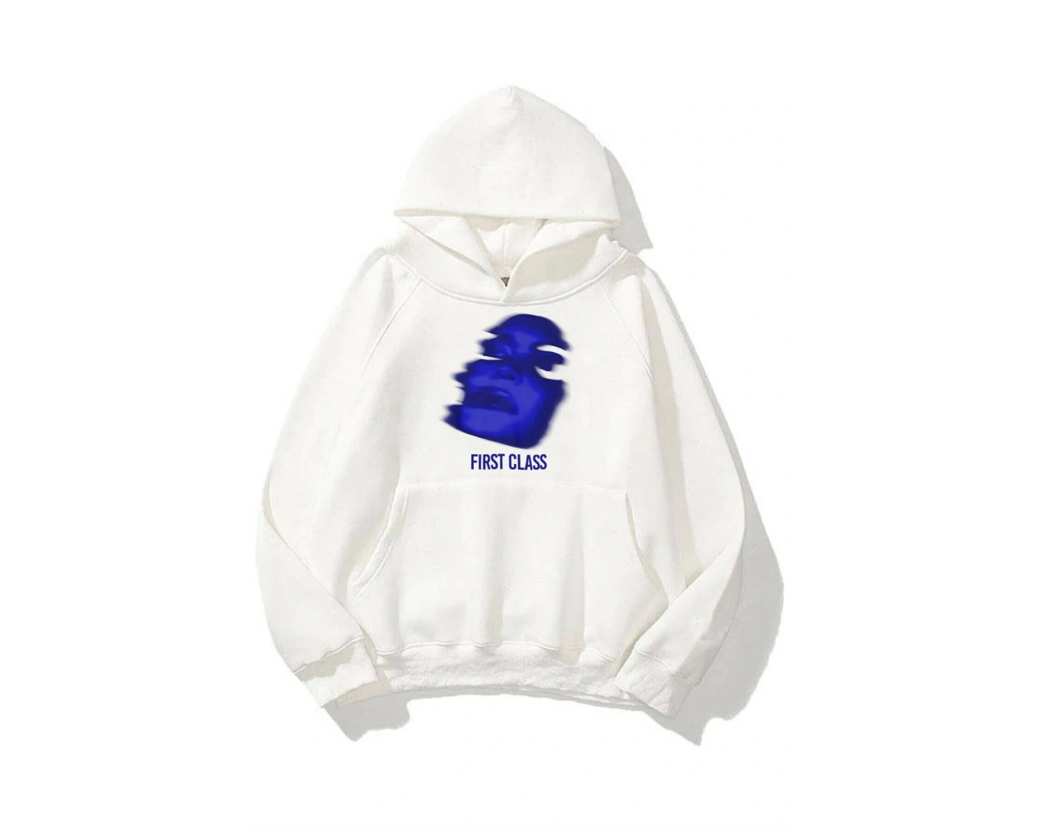 Unisex First Class Sweatshirt Hoodie Beyaz