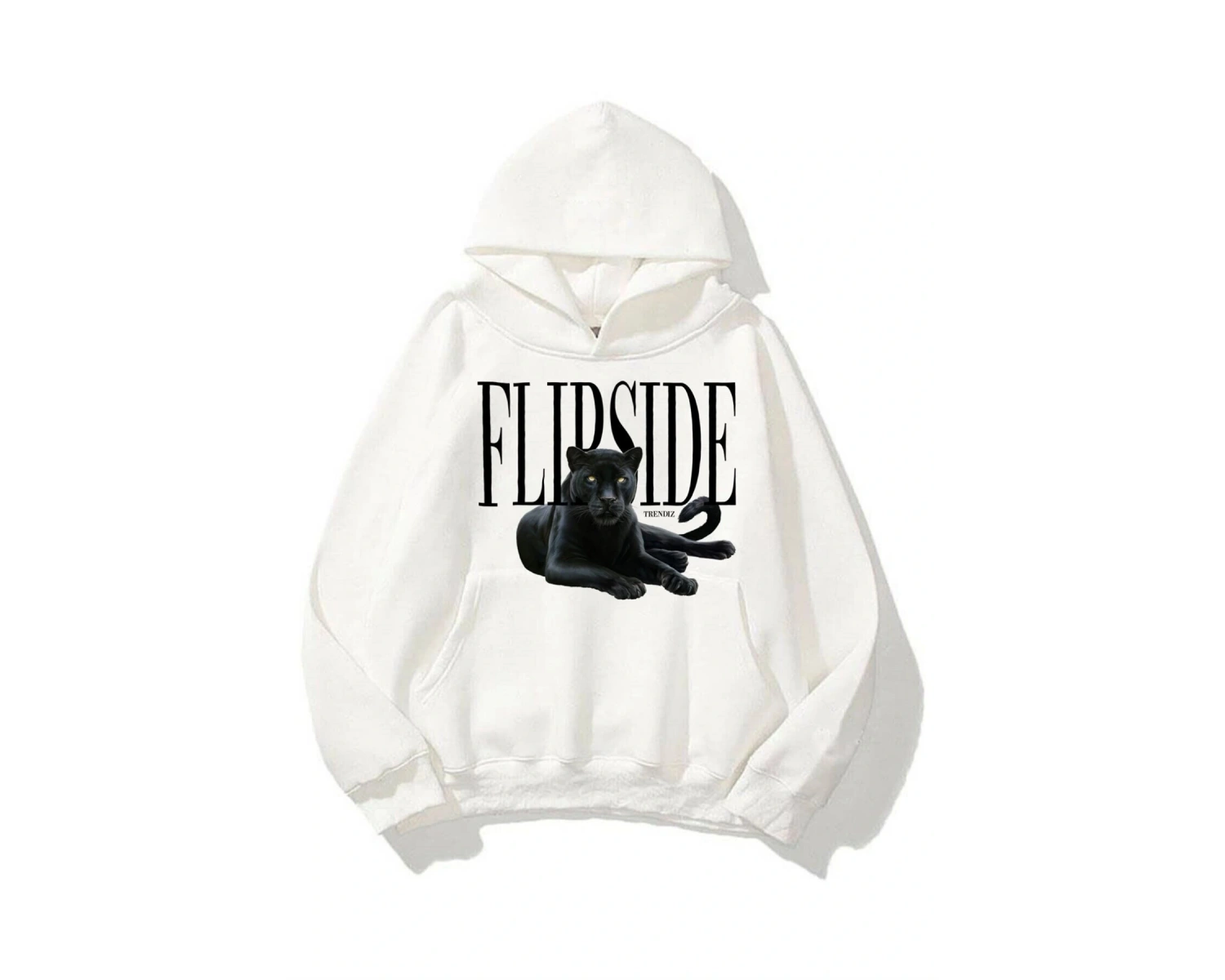 Unisex Flipside Sweatshirt Hoodie Beyaz