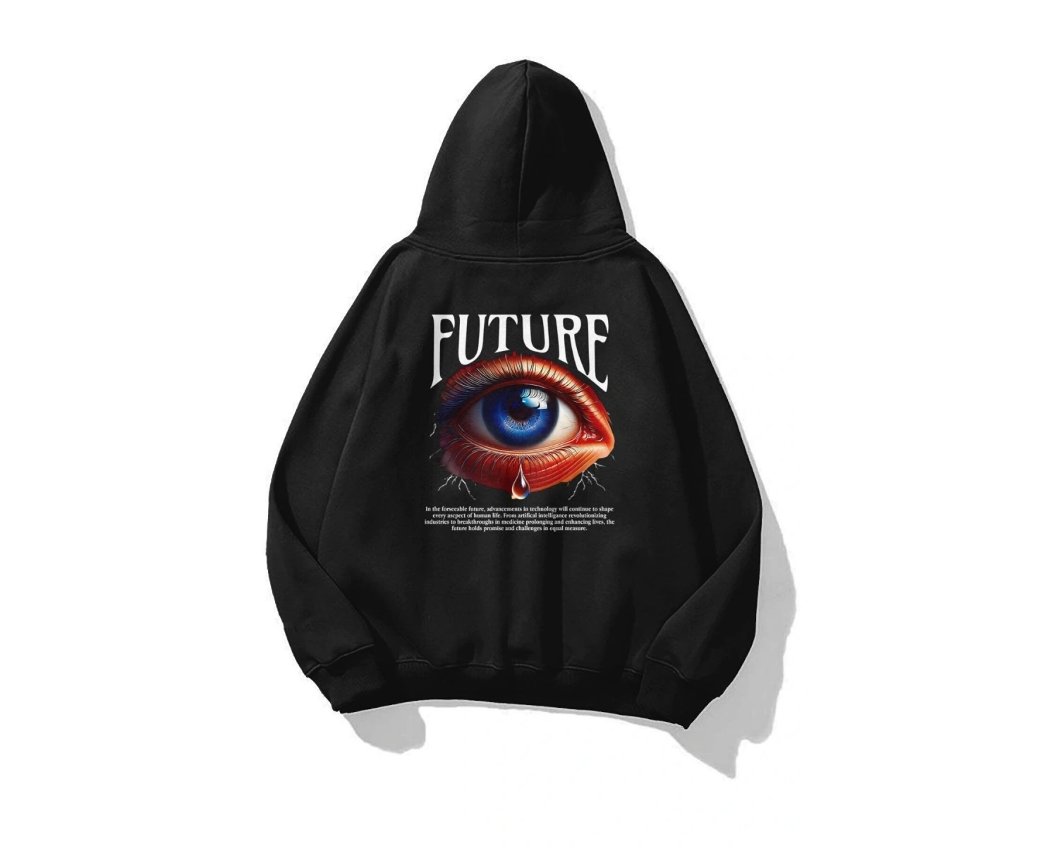 Unisex Future Eye Sweatshirt Siyah