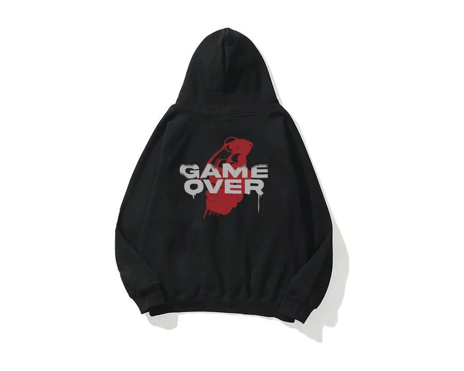 Unisex Game Over Sweatshirt Siyah