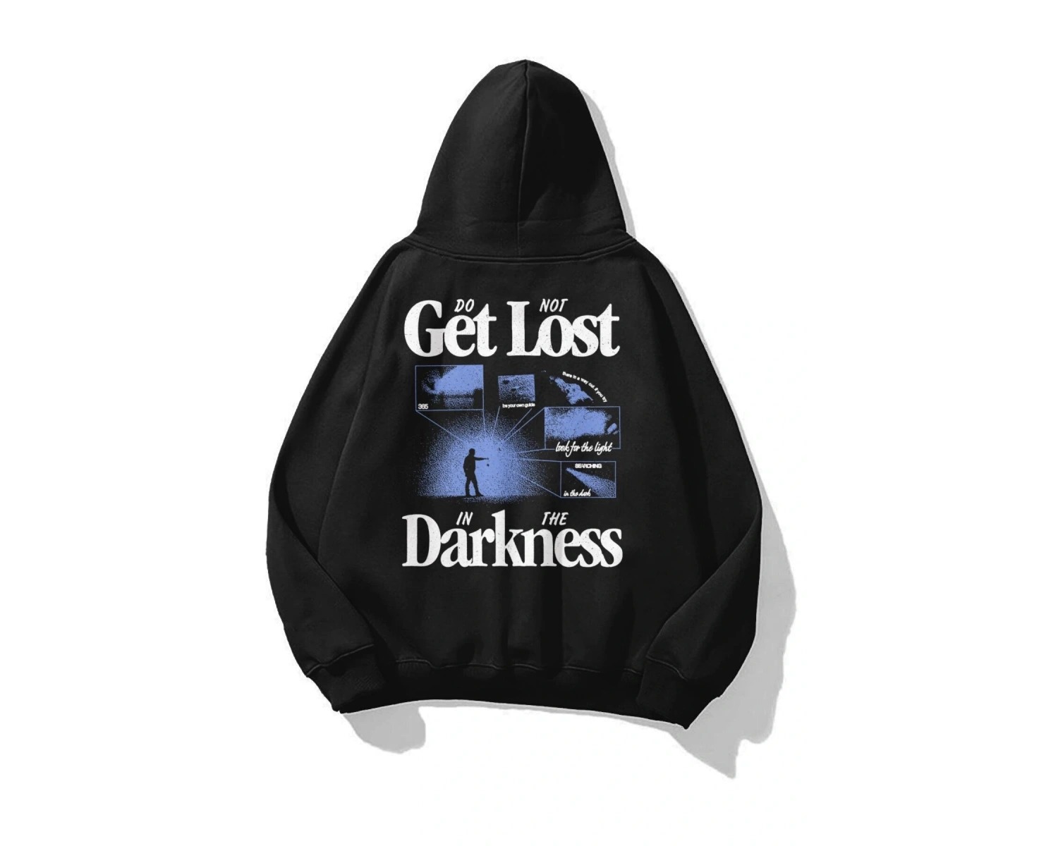 Unisex Get Lost Sweatshirt Siyah