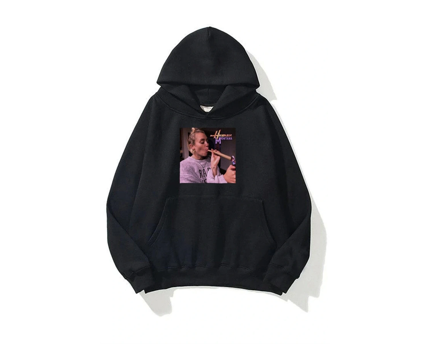Unisex Hannah Montana Sweatshirt Hoodie Siyah