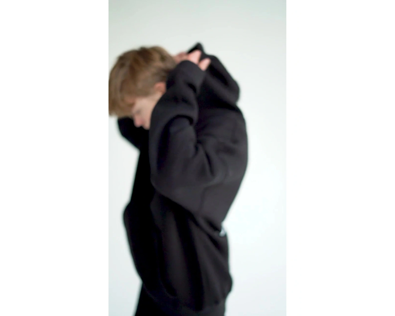 Unisex High Five Sweatshirt Hoodie Siyah