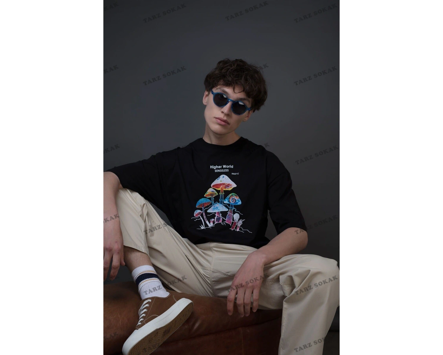 Unisex Higher World Siyah