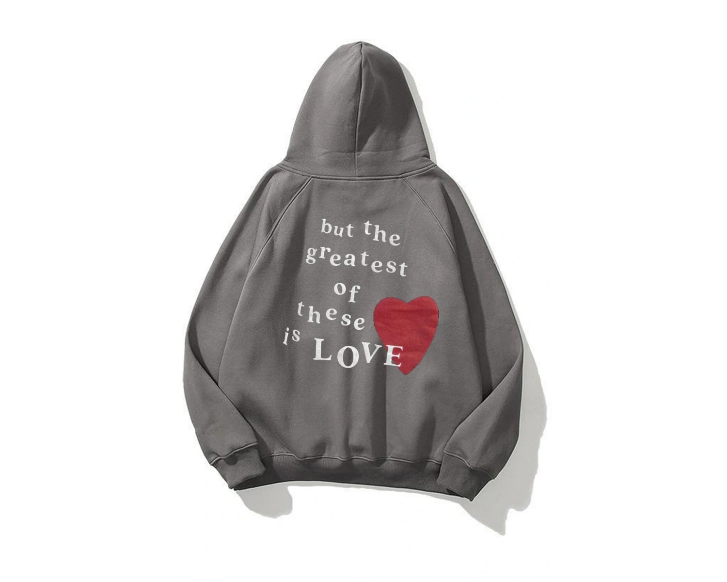 Unisex Hope Love Beyaz Sweatshirt