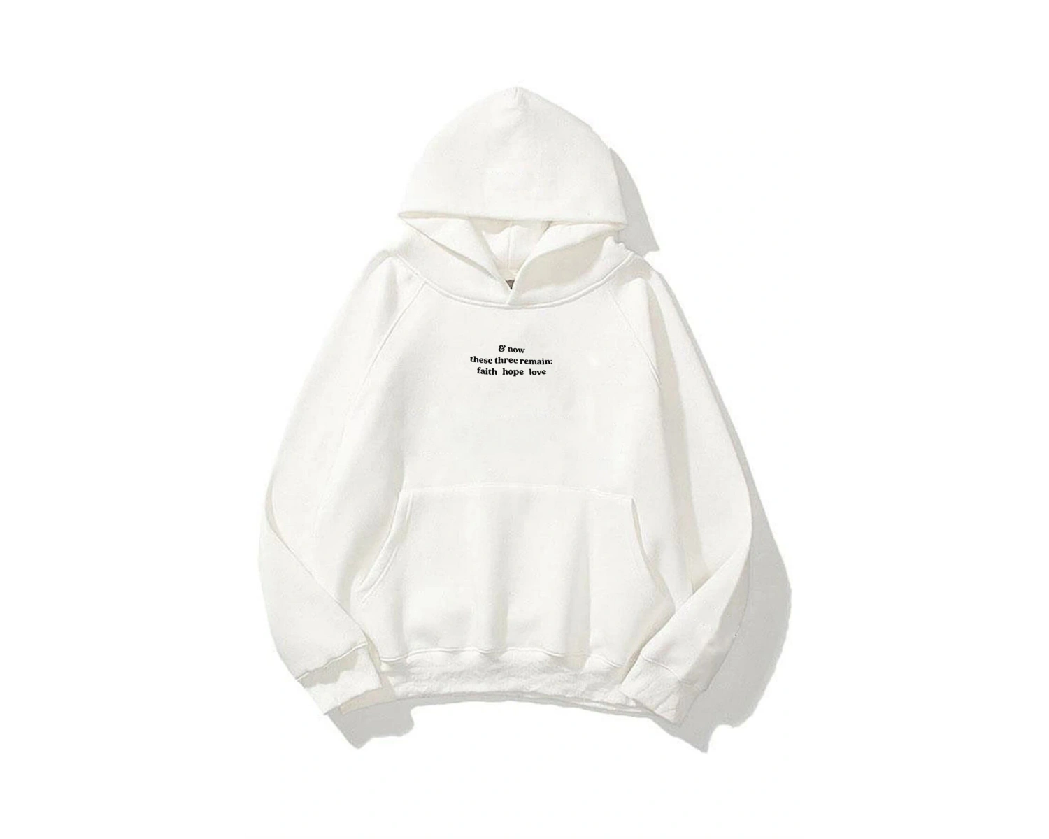 Unisex Hope Love Beyaz Sweatshirt