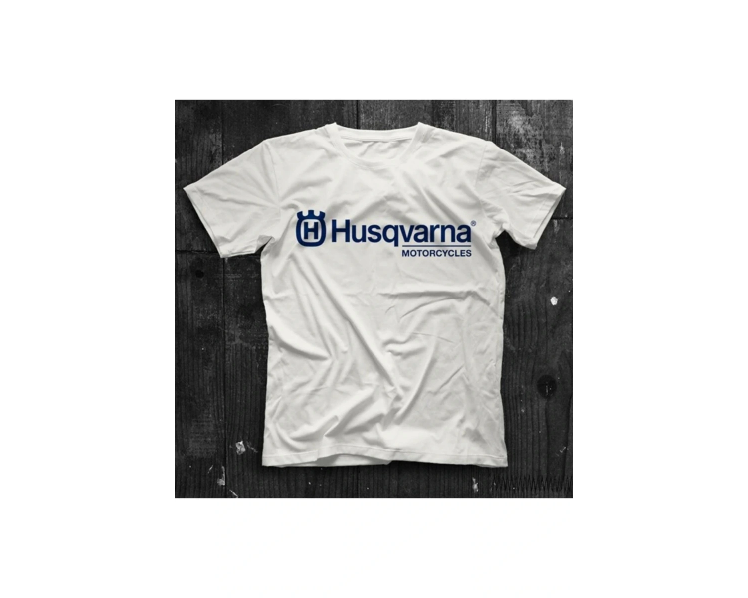 Unisex Husqvarna Beyaz Tişört T-shirt