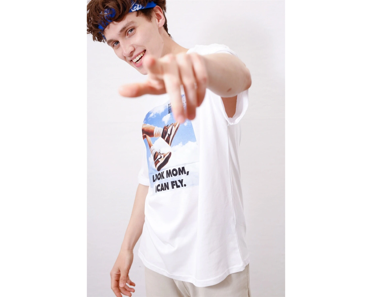 Unisex I Can Fly Air Beyaz Tshirt