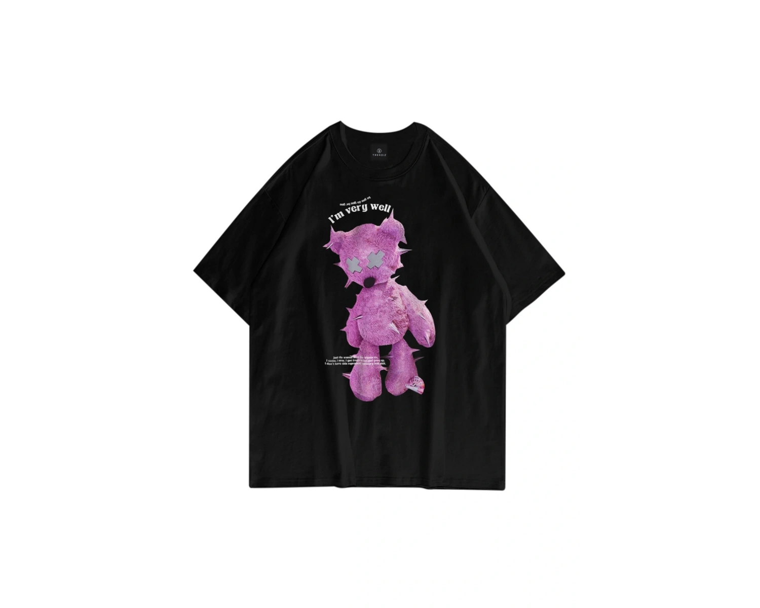 Unisex Im Very Well Siyah Tshirt