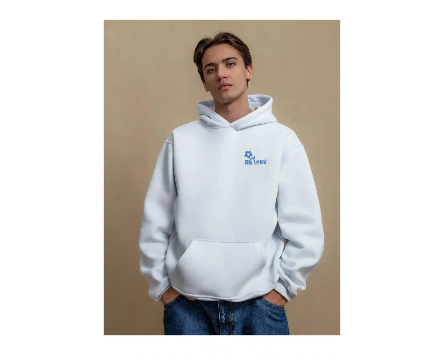 Unisex I Want Only You Sweatshirt Beyaz