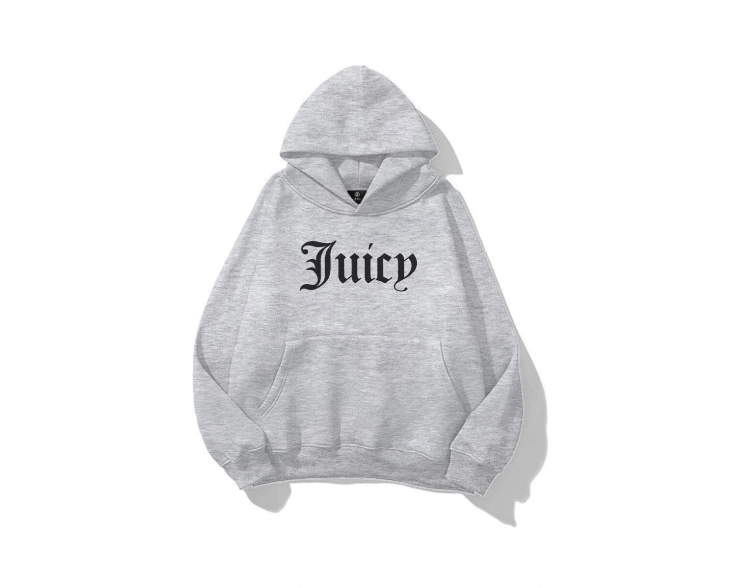Unisex Juicy Taş Baskılı Sweatshirt Beyaz