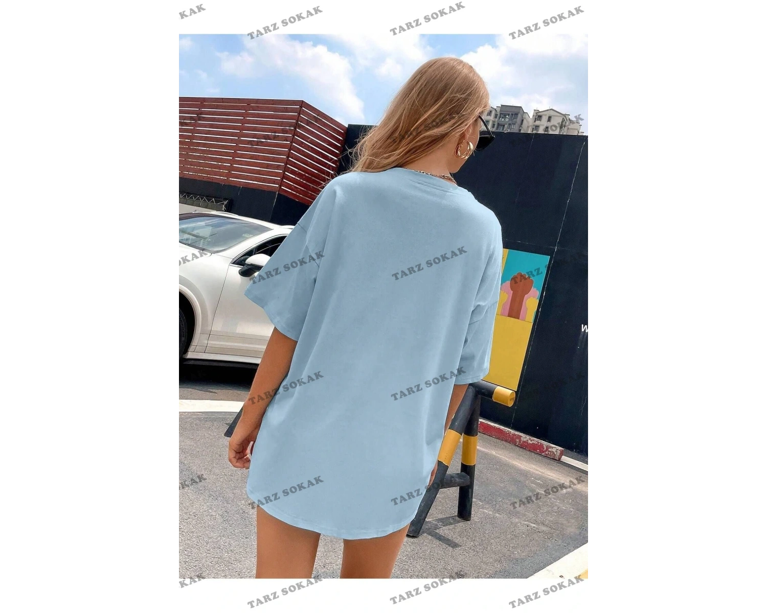 Unisex Kadın/Erkek ANİME Özel Baskılı Renkli Oversize Penye