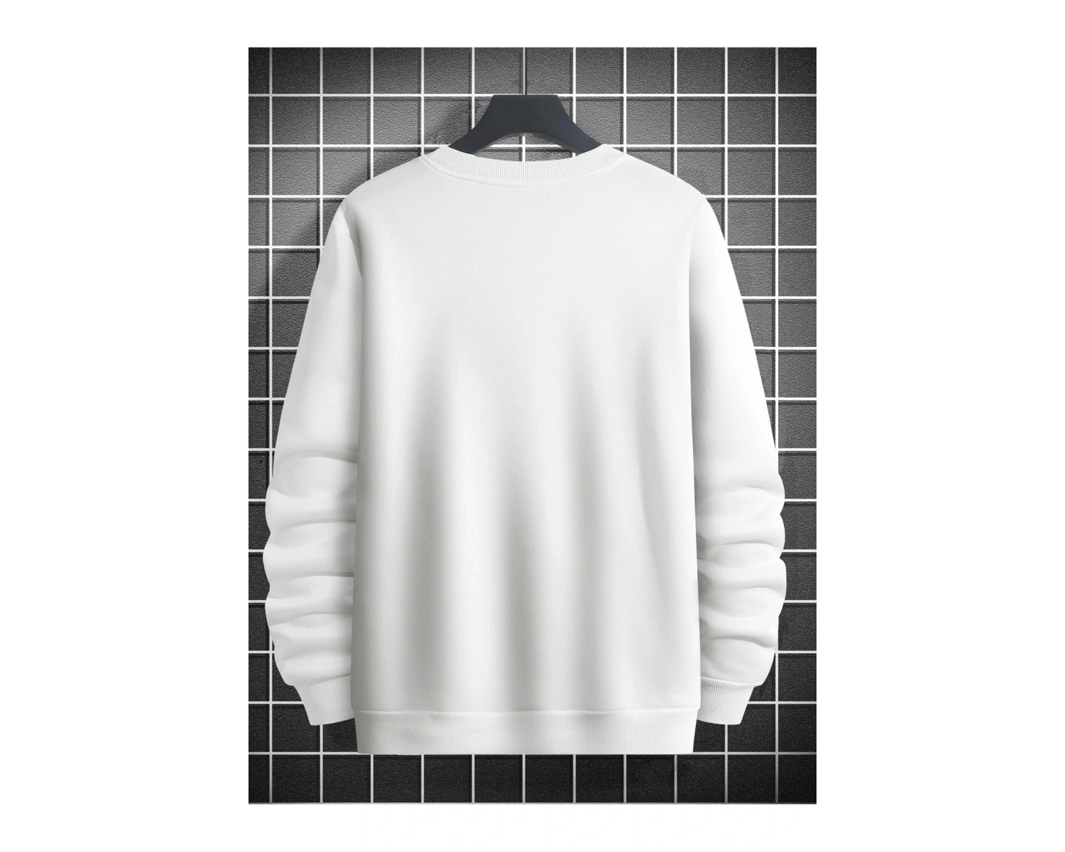 Unisex Kadın/Erkek Beyaz Who Am I Oversize Bisiklet Yaka Pamuklu Sweatshirt