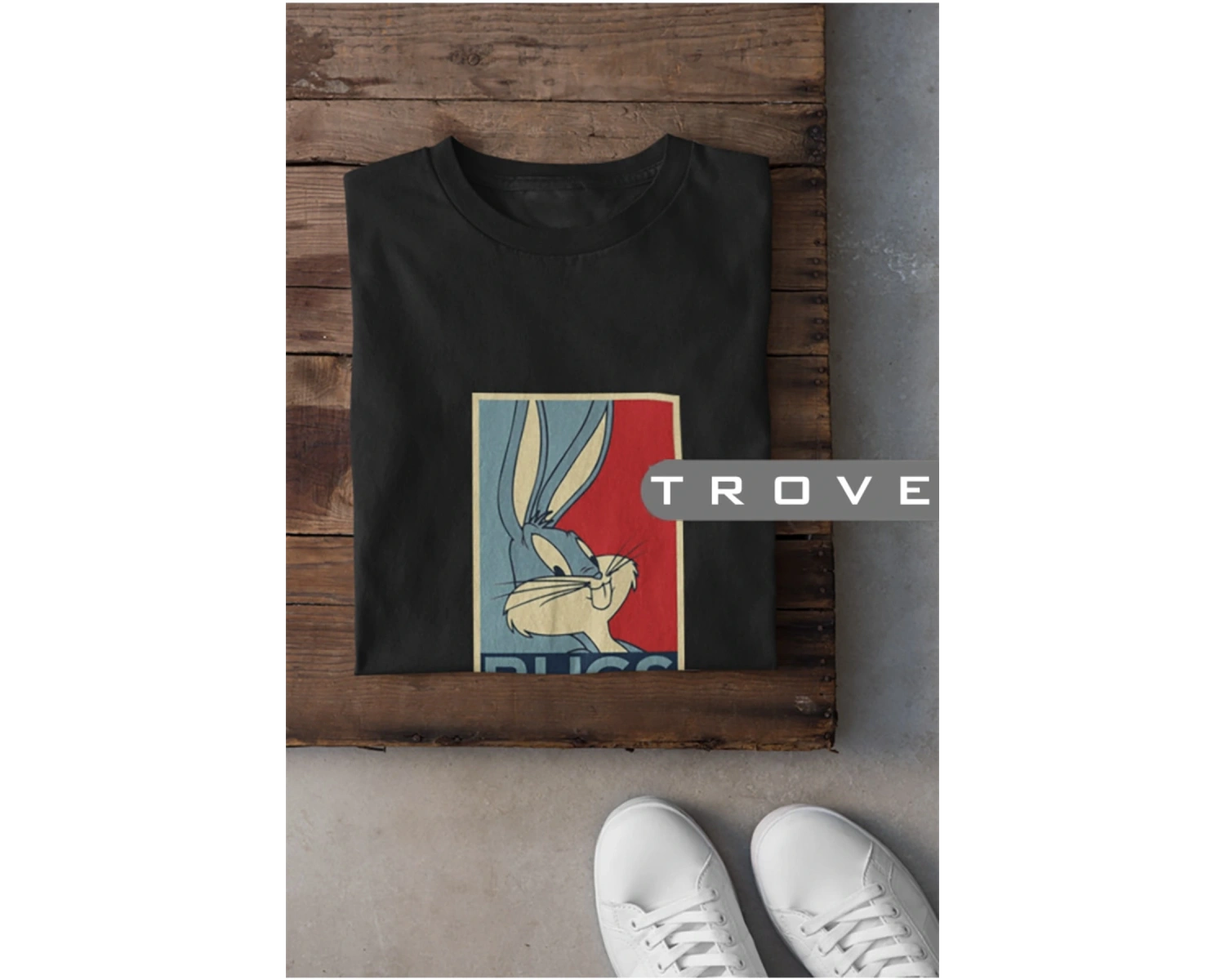 Unısex Kadın Erkek Bugs Bunny Havuç Siyah Beyaz Tasarım Baskılı % 100 Pamuk T-shirt