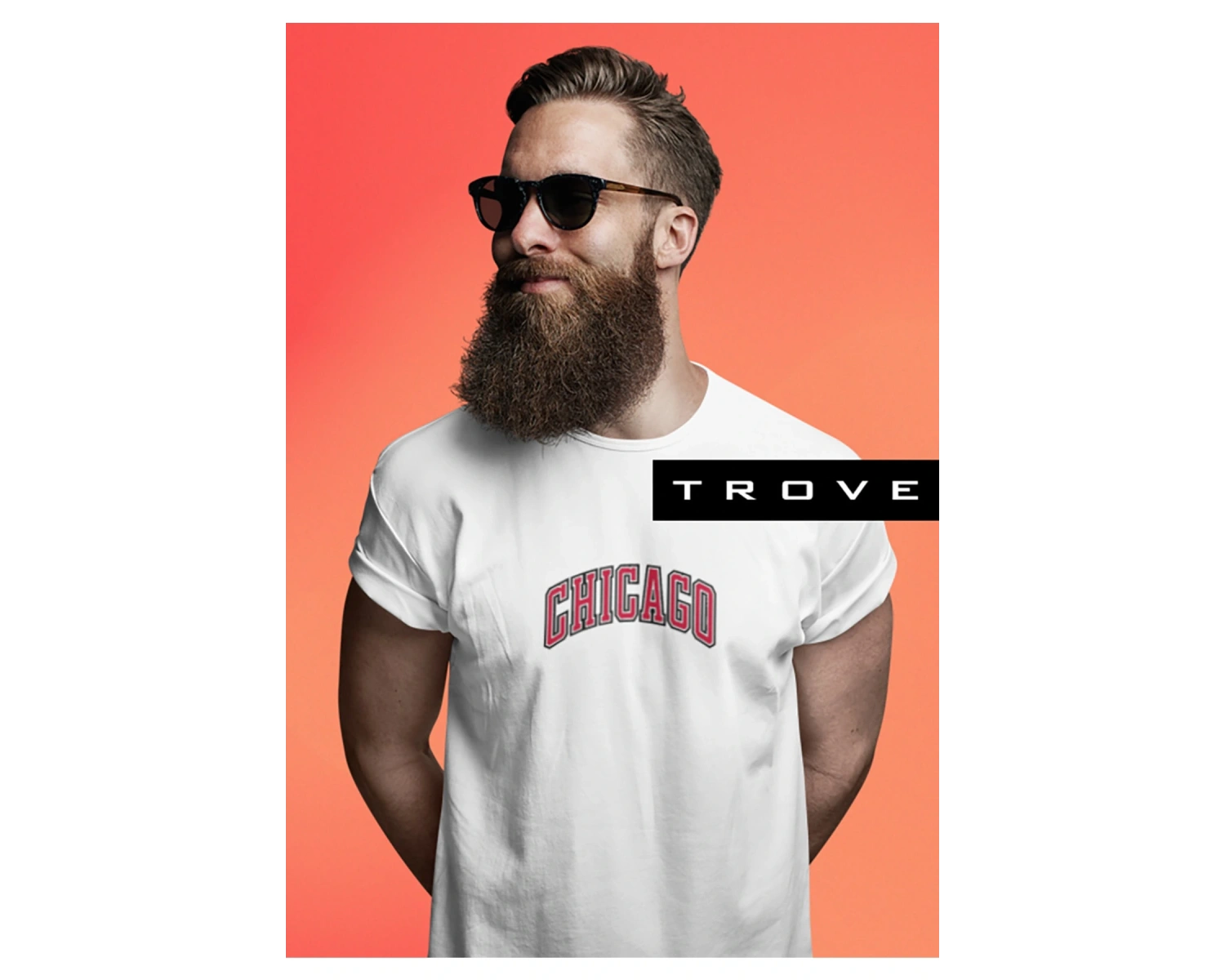 Unısex Kadın Erkek Chıcago Baskılı Siyah Beyaz % 100 Pamuk Tasarım T-shirt